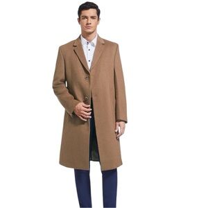 NWT Daniel Hechter Paris Simon Wool Blend Vicuña Colored Men’s Coat Size 54R